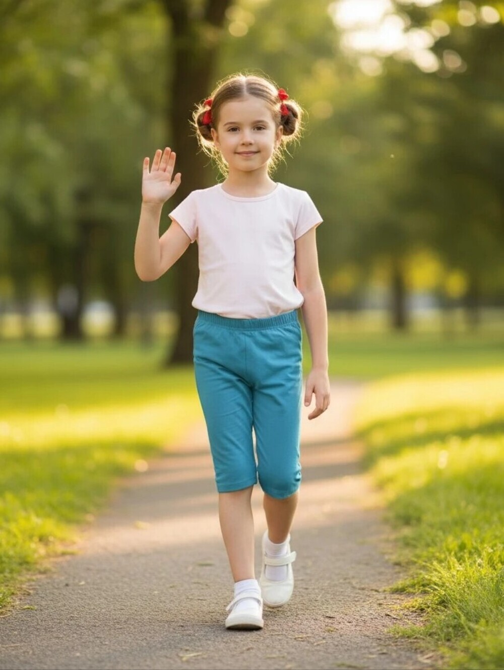 George Blue Legging Shorts